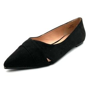 Journee Collection Winslo Flats, Women's Size 6M, Black